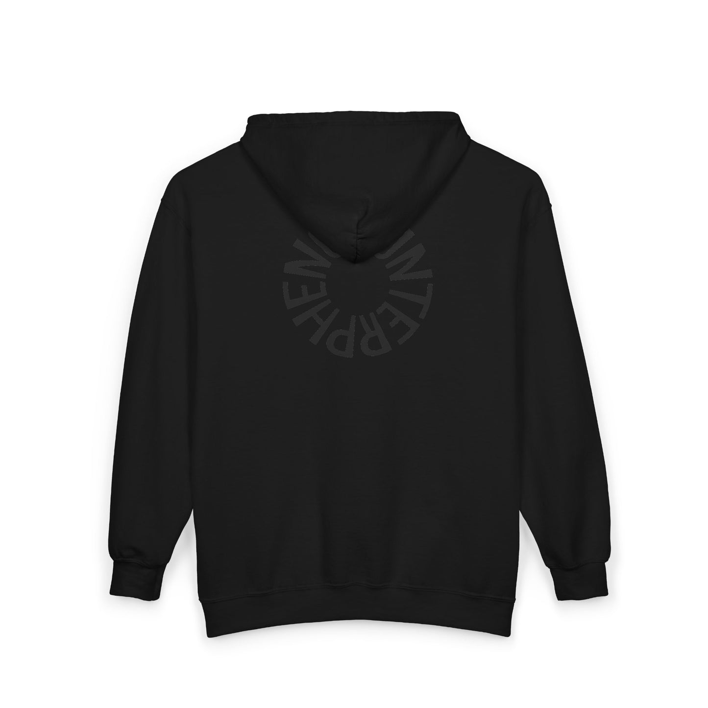 Phenohunter Back Logo Front Full‑Zip Hooded Sweatshirt