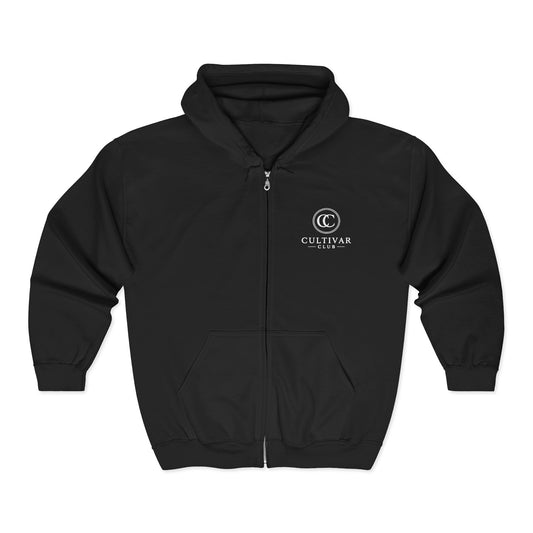 Phenohunter Back Logo Front Full‑Zip Hooded Sweatshirt
